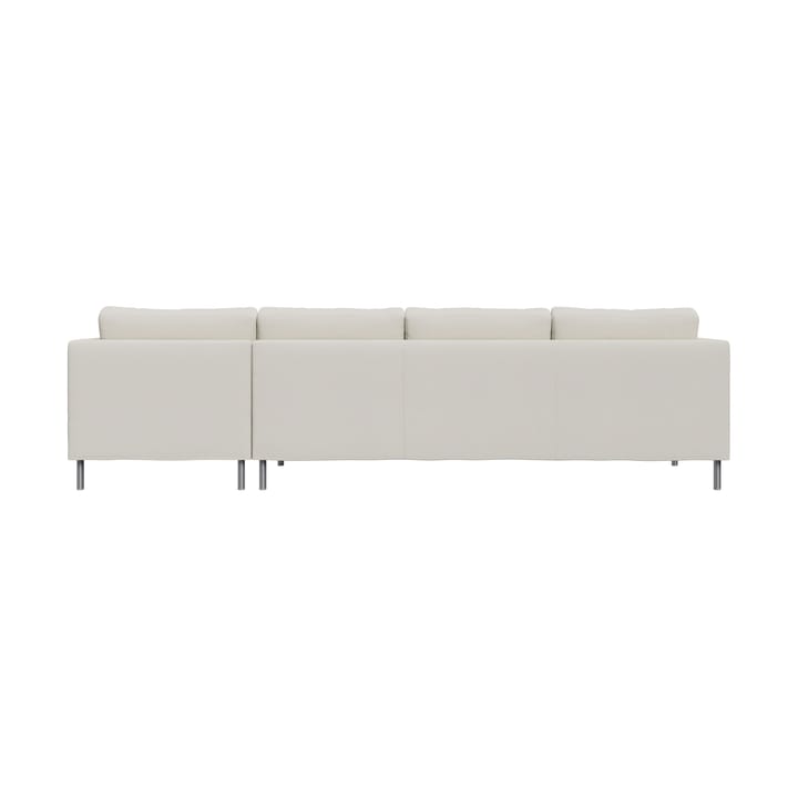 Alex 3-seters sofa chaise longue høyre, Stoff Hiro White-aluminiumben Fogia