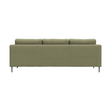 Alex 3-seters sofa - Stoff Hiro Lightgreen-aluminiumben - Fogia