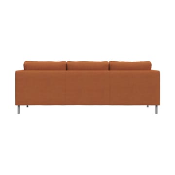Alex 3-seters sofa - Stoff Hiro Rustred-aluminiumben - Fogia