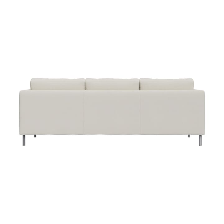 Alex 3-seters sofa, Stoff Hiro White-aluminiumben Fogia