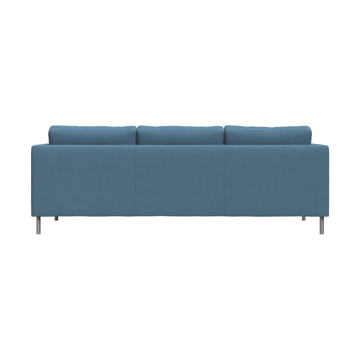 Alex 3-seters sofa, Tekstil Hiro Light Blue-aluminiumben Fogia