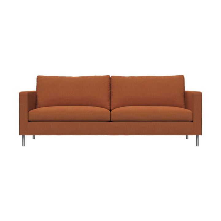 Alex High 2,5-seters sofa - Stoff Hiro Rustred-aluminiumben - Fogia
