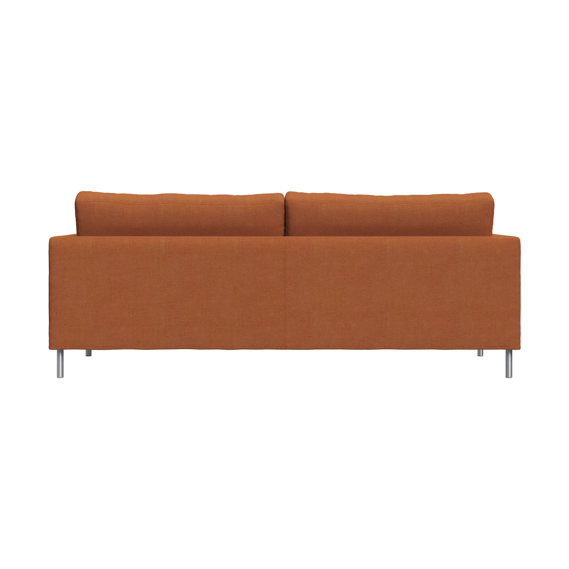 Alex High 2,5-seters sofa, Stoff Hiro Rustred-aluminiumben Fogia