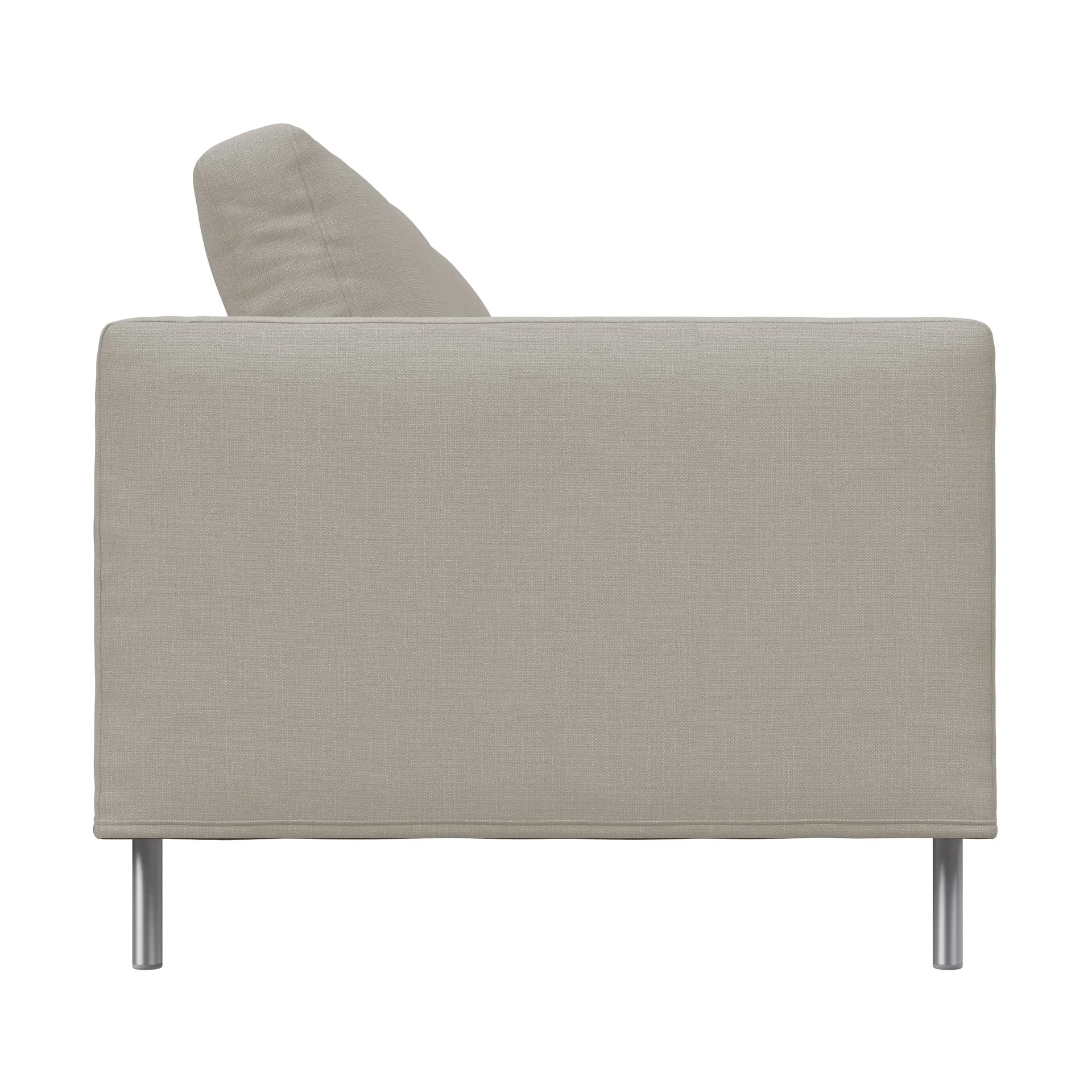 Alex High 2,5-seters sofa, Stoff Hiro Sand-aluminiumben Fogia