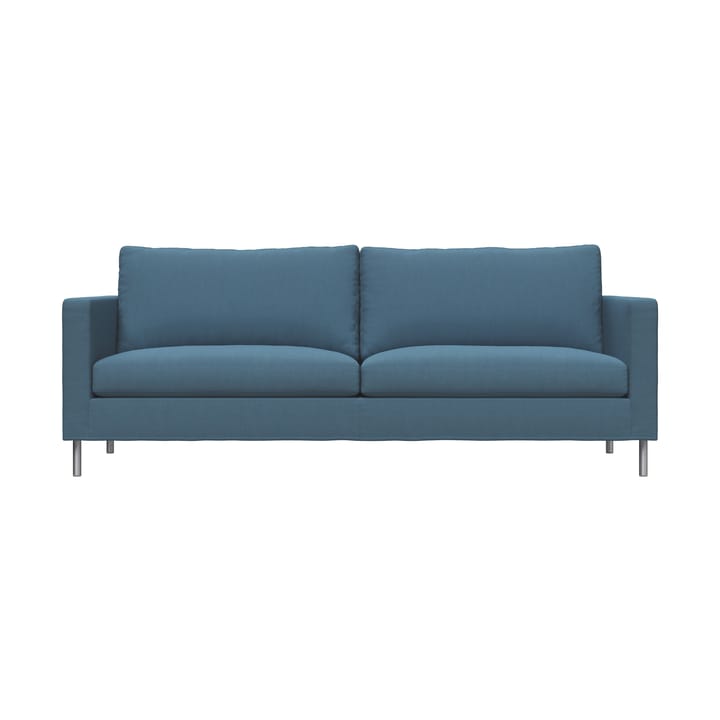 Alex High 2,5-seters sofa - Tekstil Hiro Light Blue-aluminiumben - Fogia