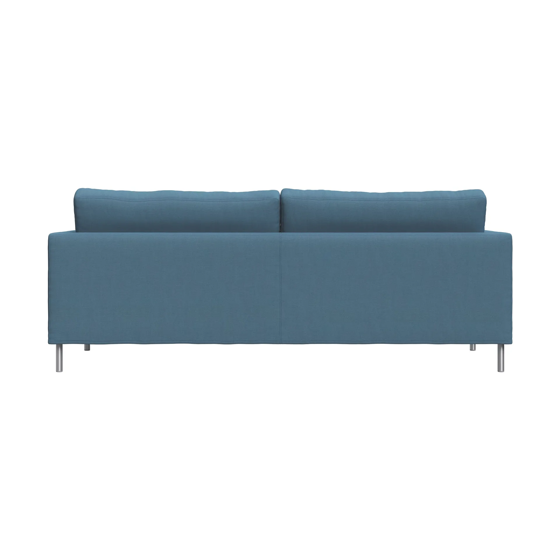 Alex High 2,5-seters sofa, Tekstil Hiro Light Blue-aluminiumben Fogia