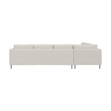 Alex hjørnesofa - Stoff Hiro White-aluminiumben - Fogia
