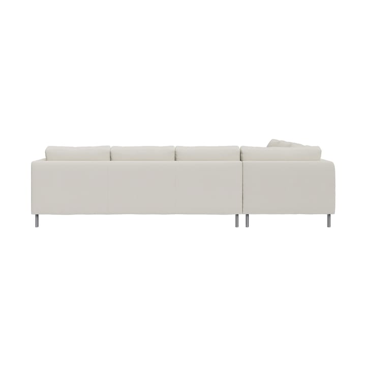 Alex hjørnesofa, Stoff Hiro White-aluminiumben Fogia