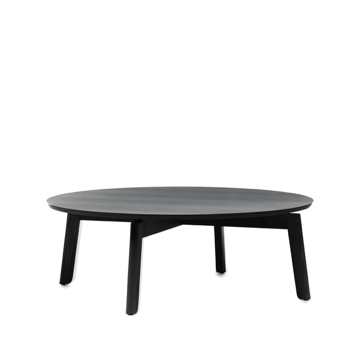 Area sofabord - ask svartbeis, ø80 h.28 cm - Fogia