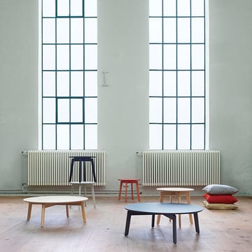Area sofabord - ask svartbeiset, ø80 h.39cm - Fogia