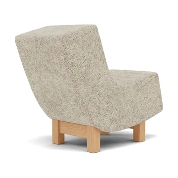 BD1 Lounge Chair - Fåreskinn Mohawii-lakkert eik - Fogia