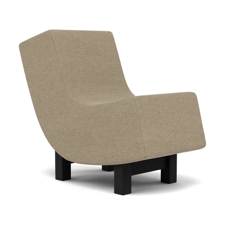 BD1 Lounge Chair - Stoff Ecriture 240-svart eik - Fogia
