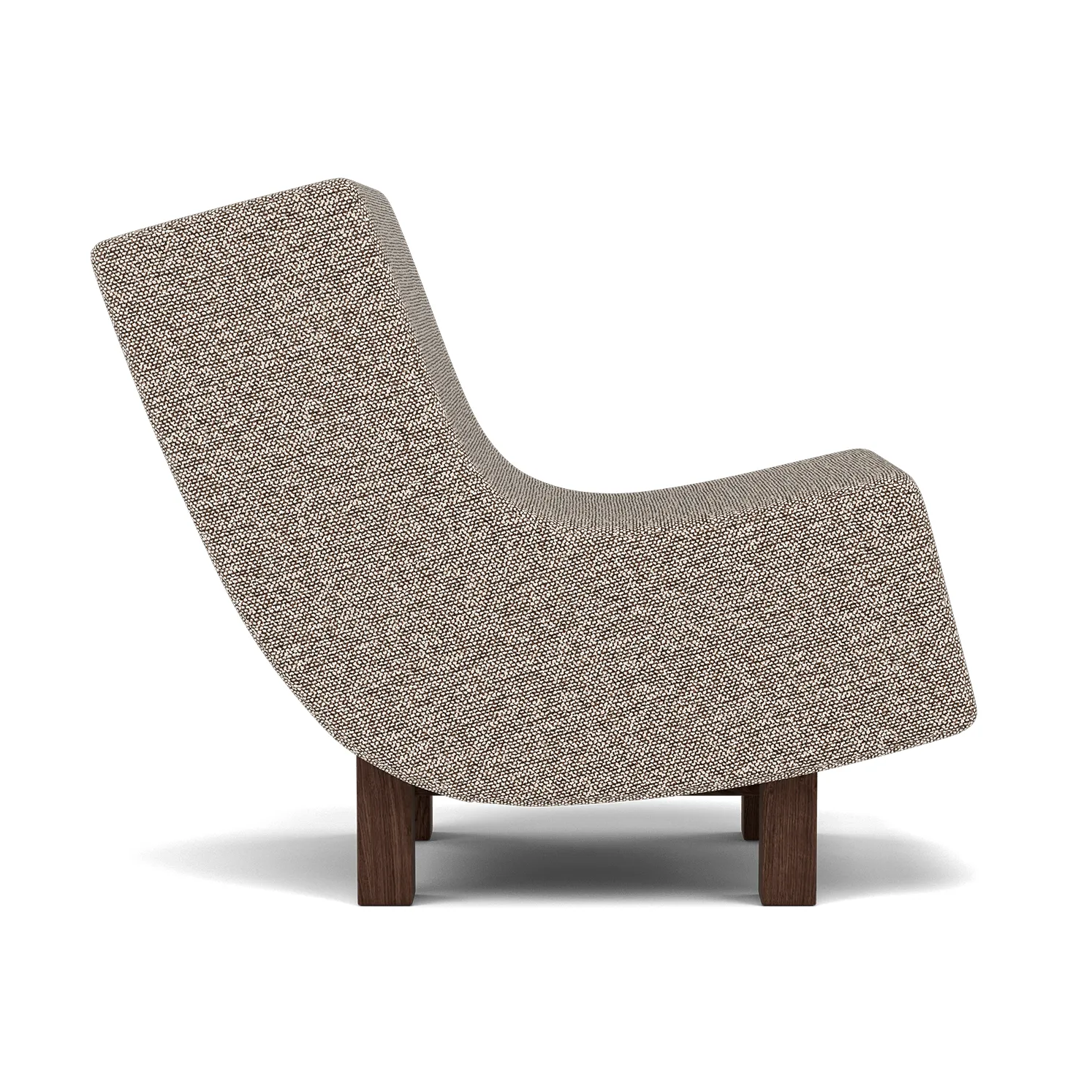 BD1 Lounge Chair, Stoff Moss 0013-røkt eik Fogia