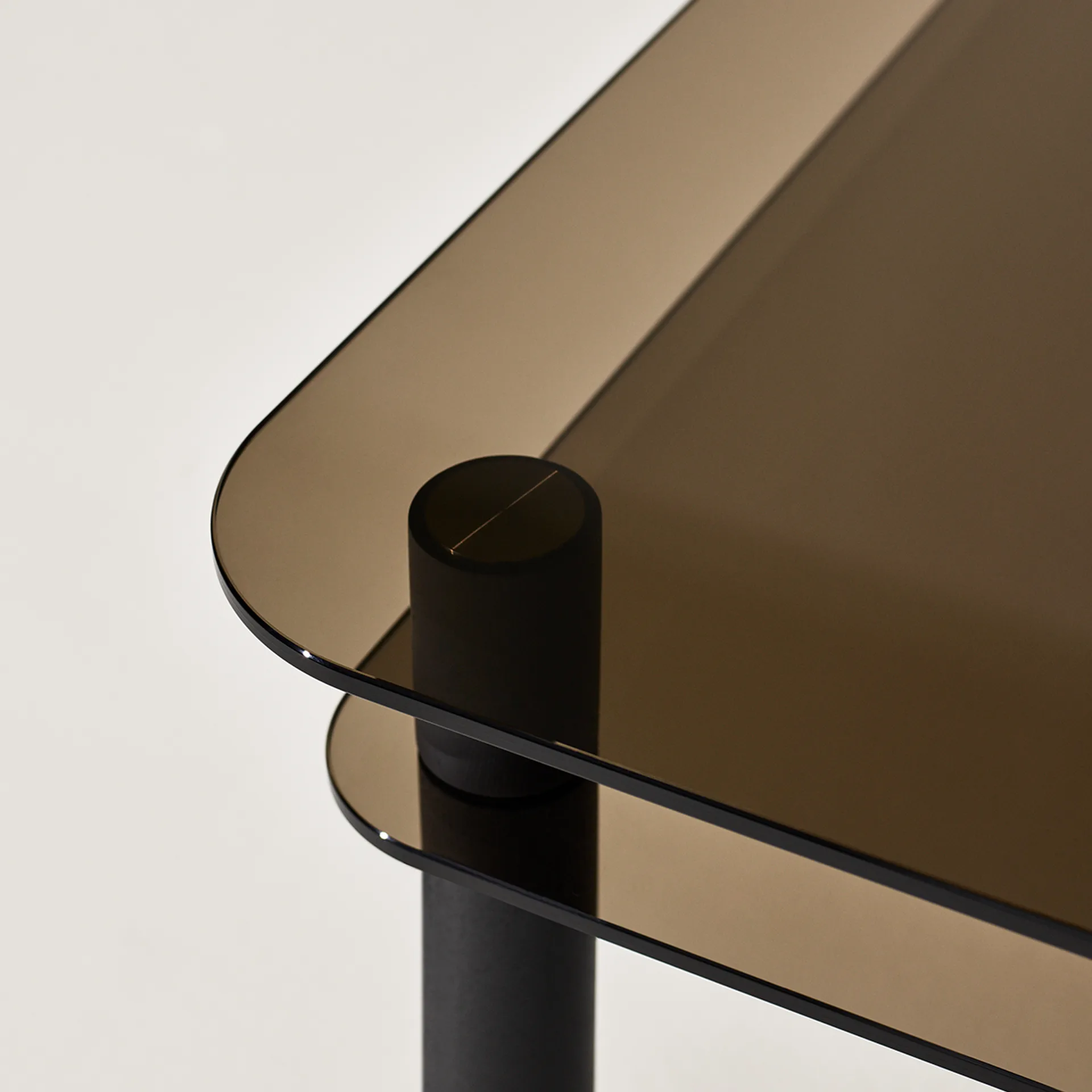 Big Sur skrivebord, brun, svartbeiset eik Fogia