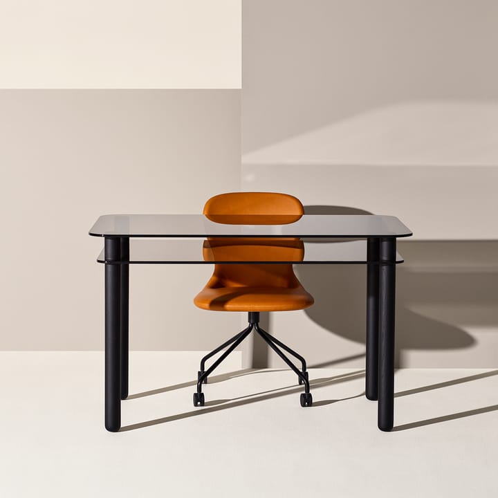 Big Sur skrivebord, brun, svartbeiset eik Fogia