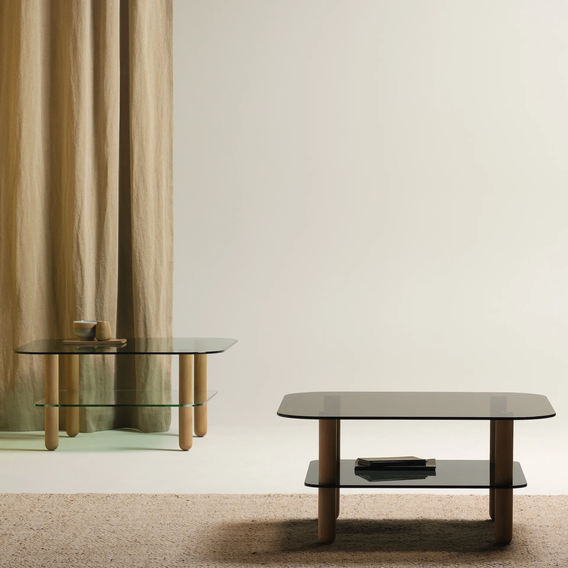 Big Sur sofabord, brun, eikben Fogia