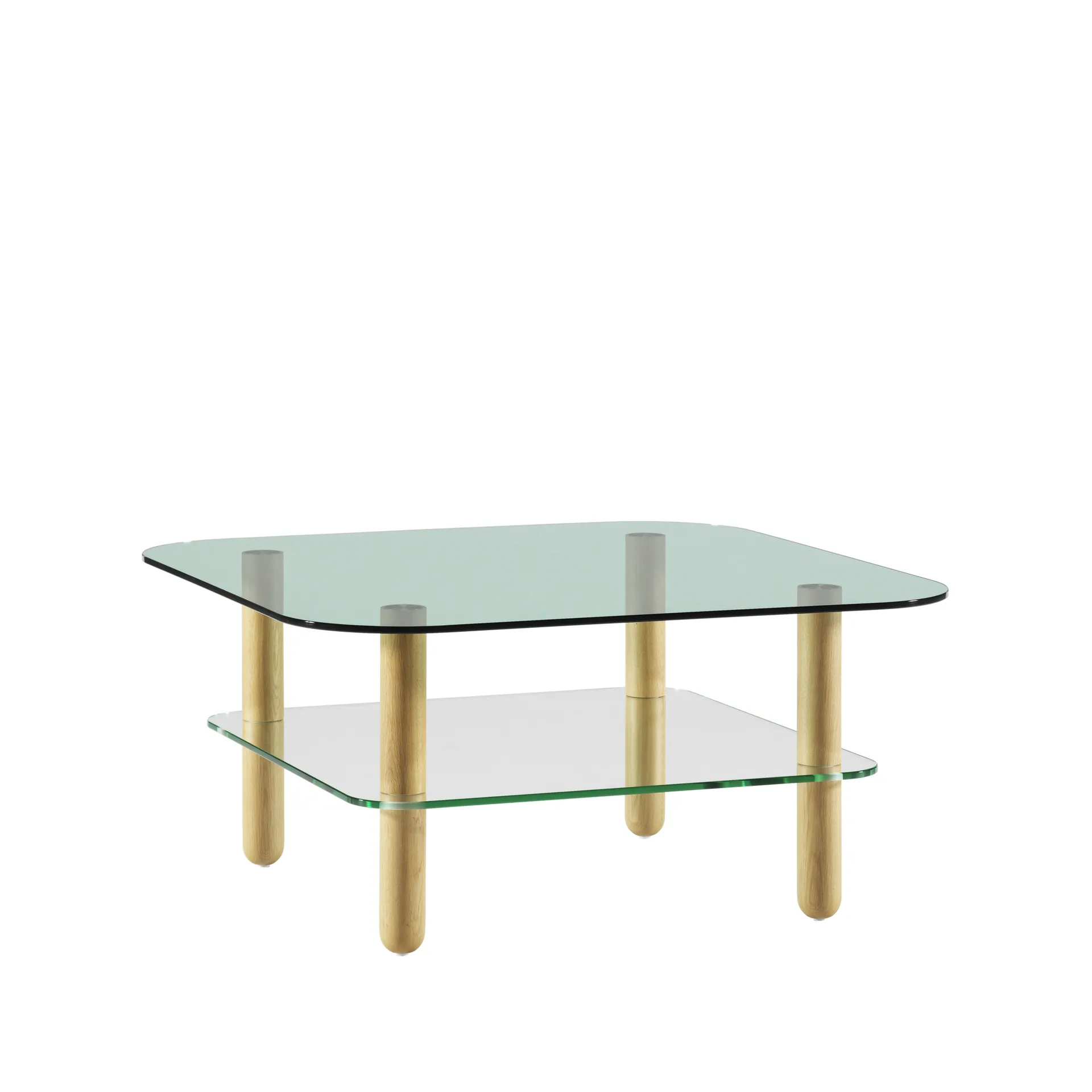 Big Sur sofabord, Green, eikben Fogia