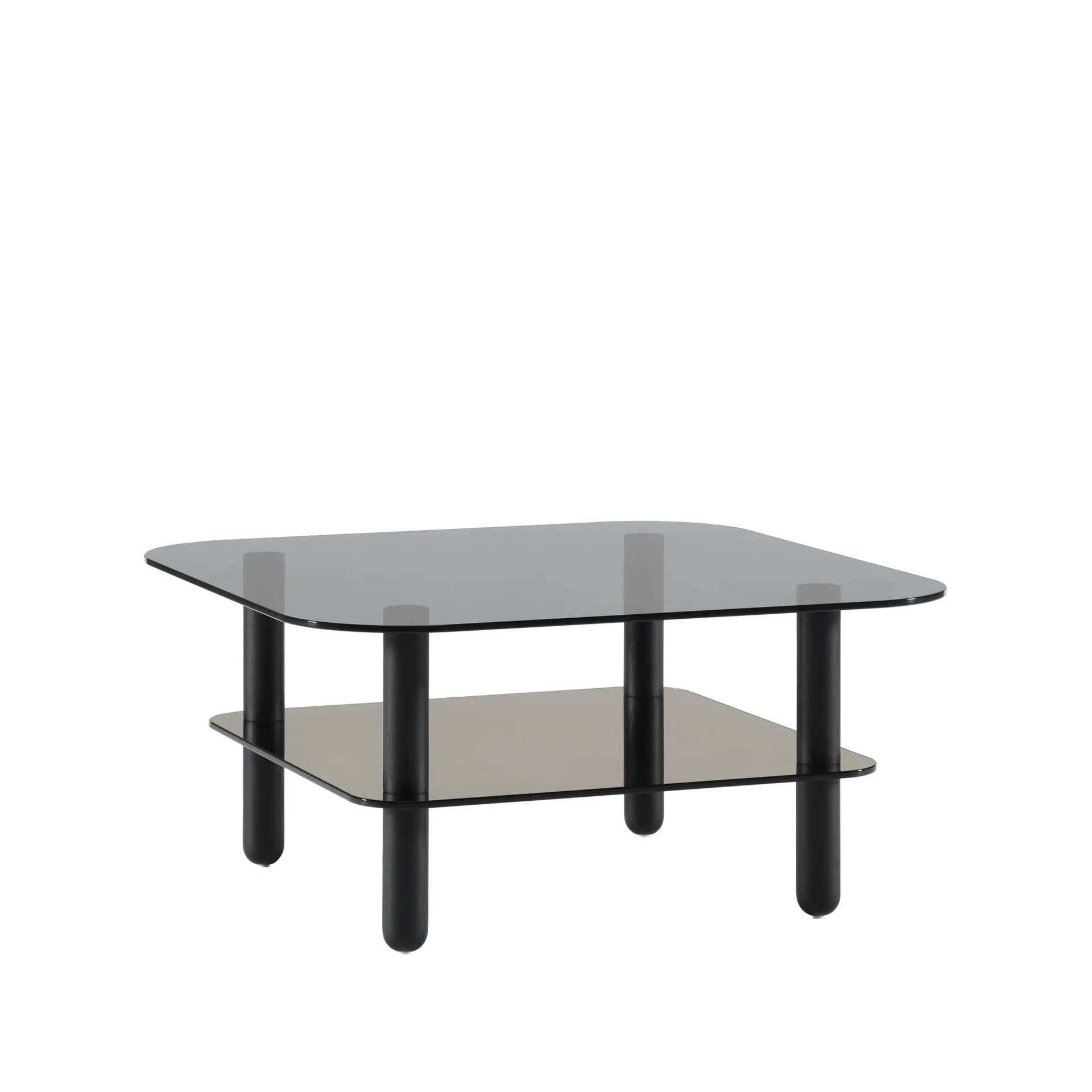 Big Sur sofabord, mørkeblå, svartbeiset eikben Fogia