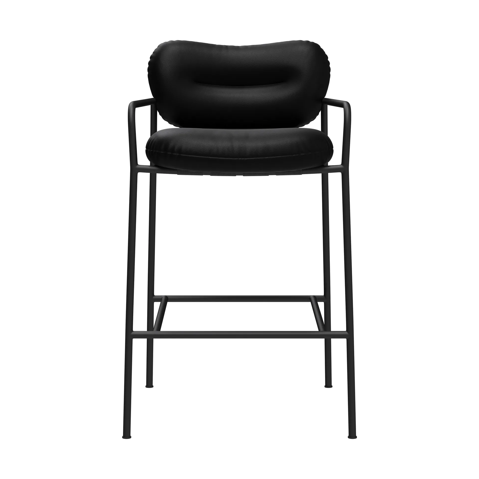 Bollo barstol low 65 cm, Elmotique 99001 svart-svart Fogia