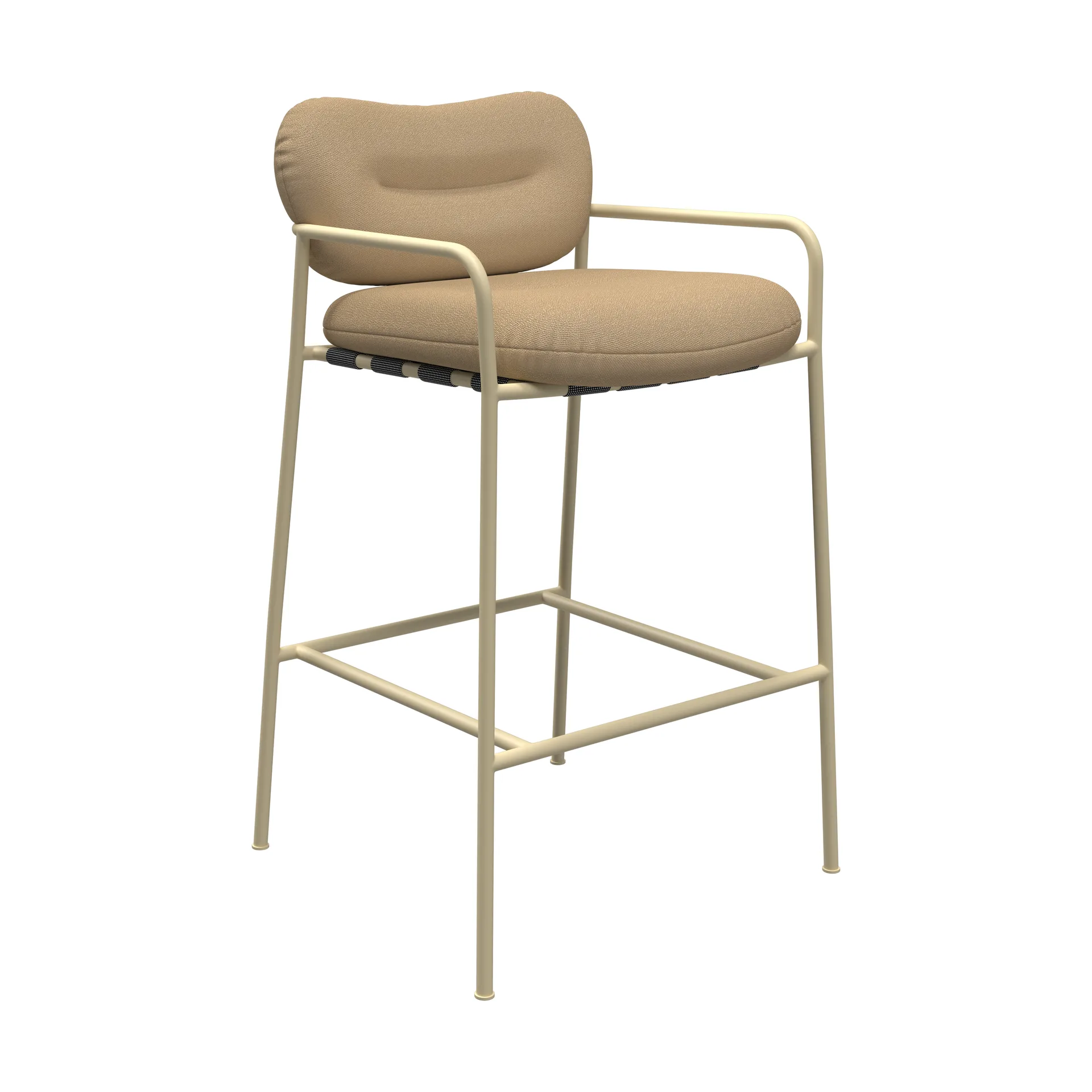 Bollo barstol low 65 cm, Vidar 4 0323 beige-beige Fogia