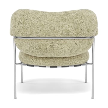 Bollo lenestol - Sheepskin Mohawi-polished stainless steel - Fogia