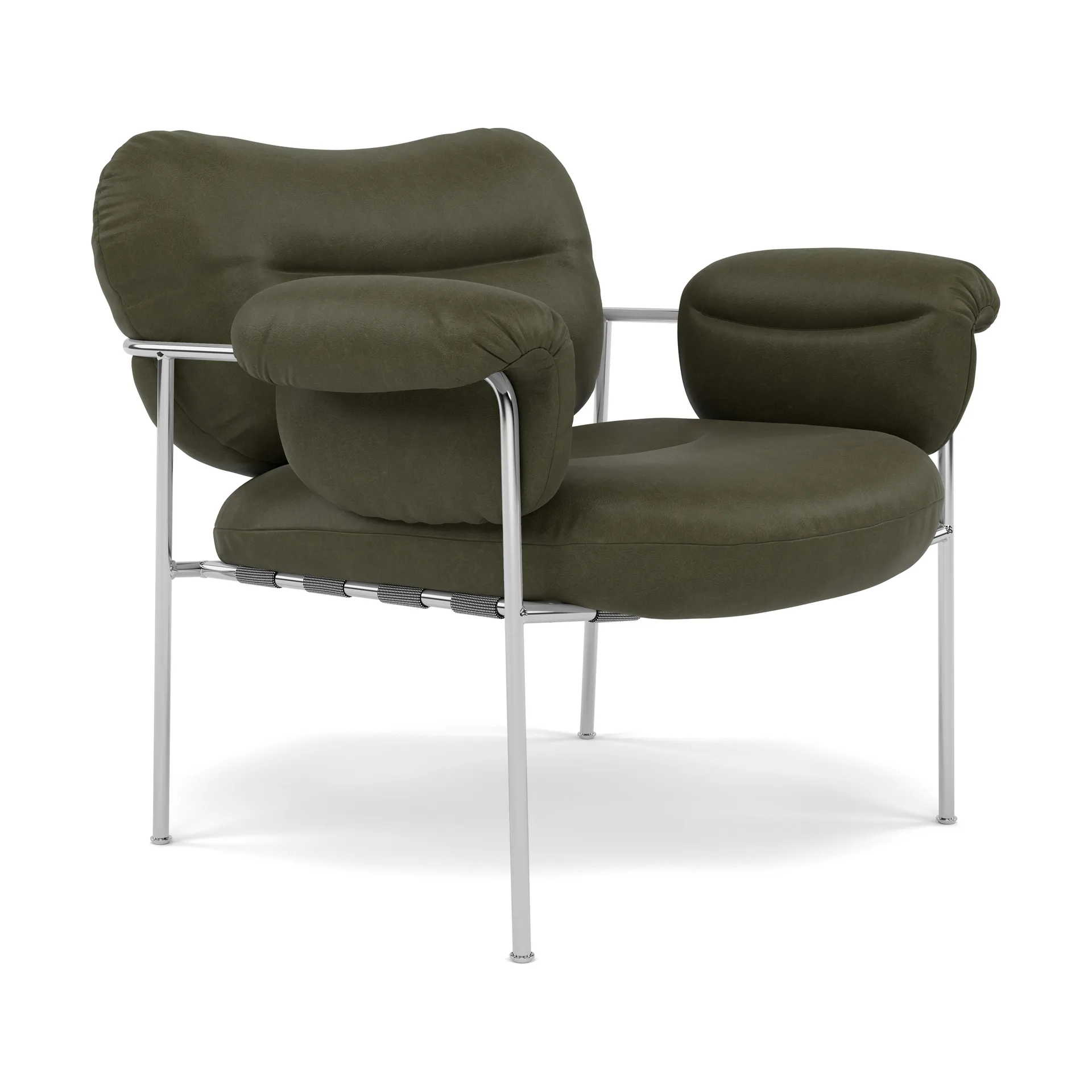 Bollo lenestol, Vintage Olive-polished stainless steel Fogia