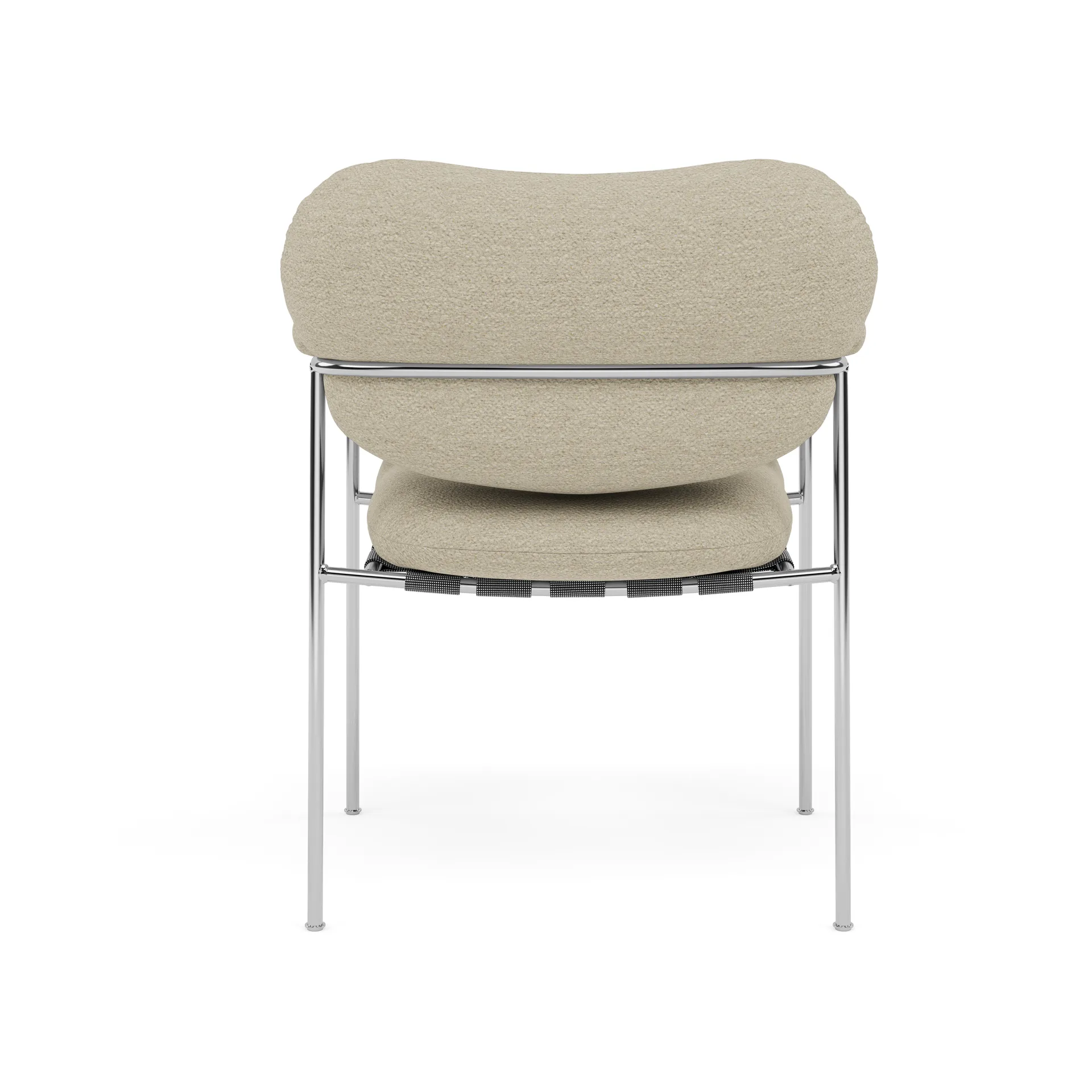 Bollo stol, Barnum 2-polert rustfritt stål Fogia