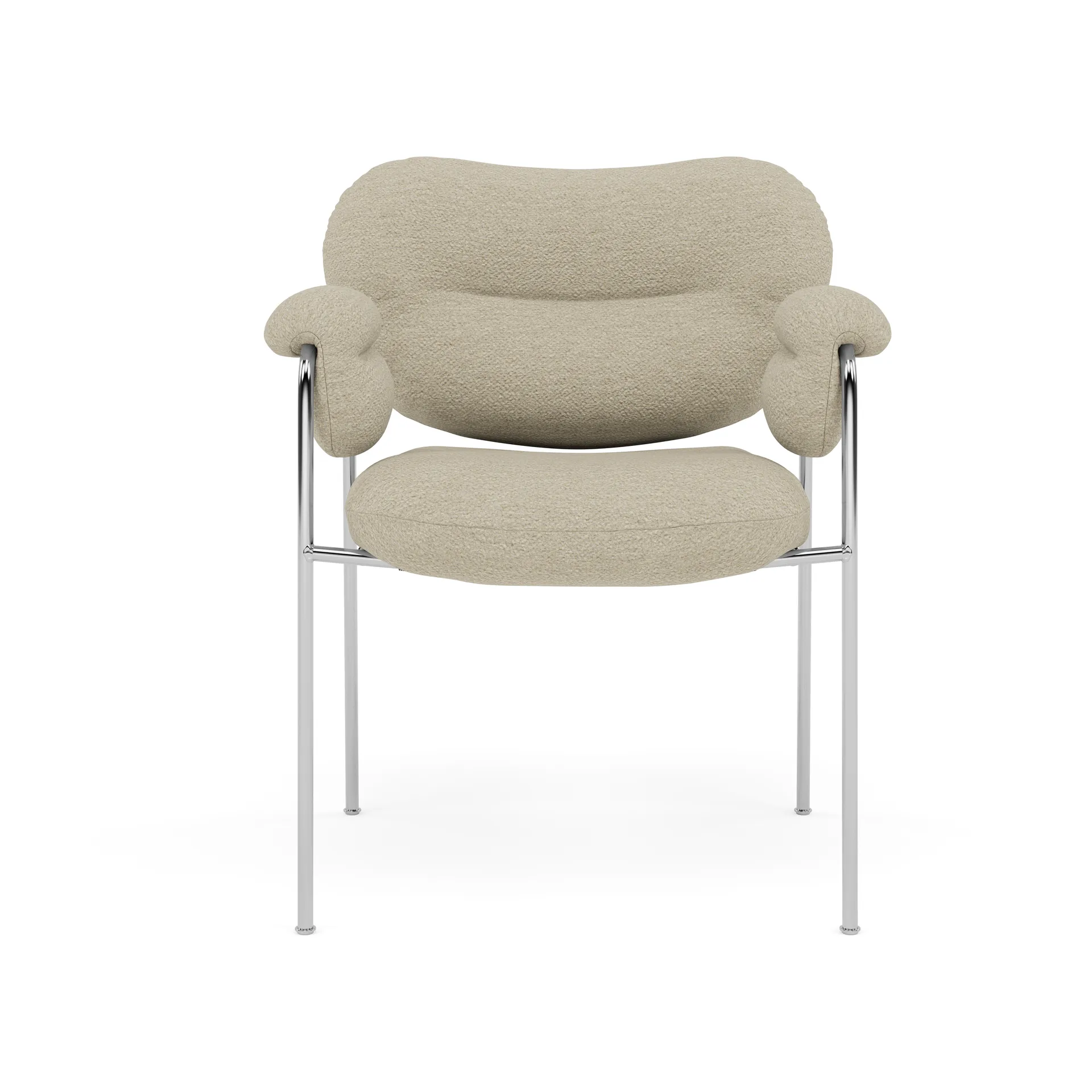 Bollo stol, Barnum 2-polert rustfritt stål Fogia