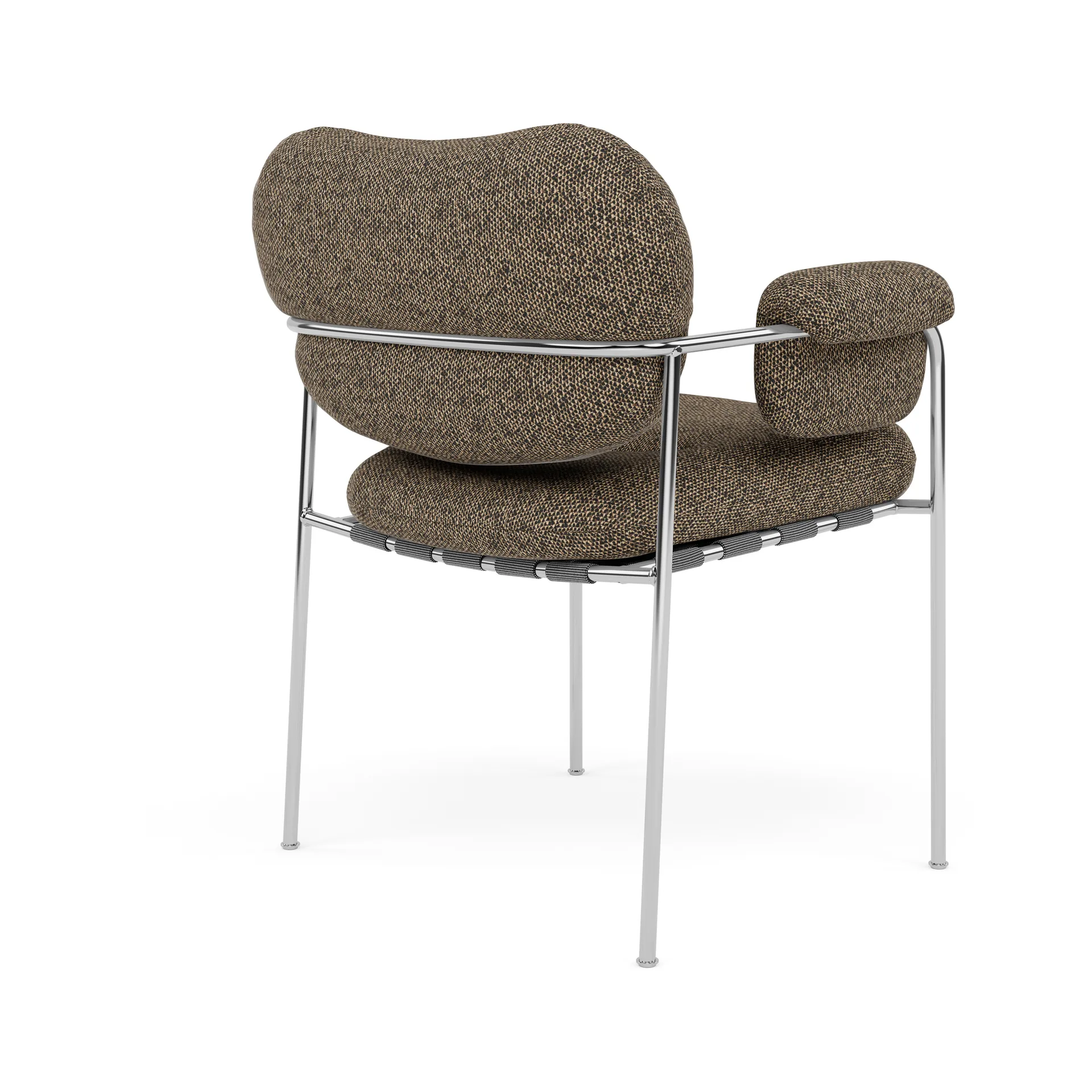 Bollo stol, Safire 0001-polert rustfritt stål Fogia