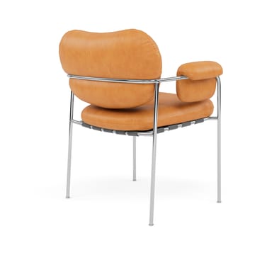 Bollo stol - Vintage Cognac-polert rustfritt stål - Fogia