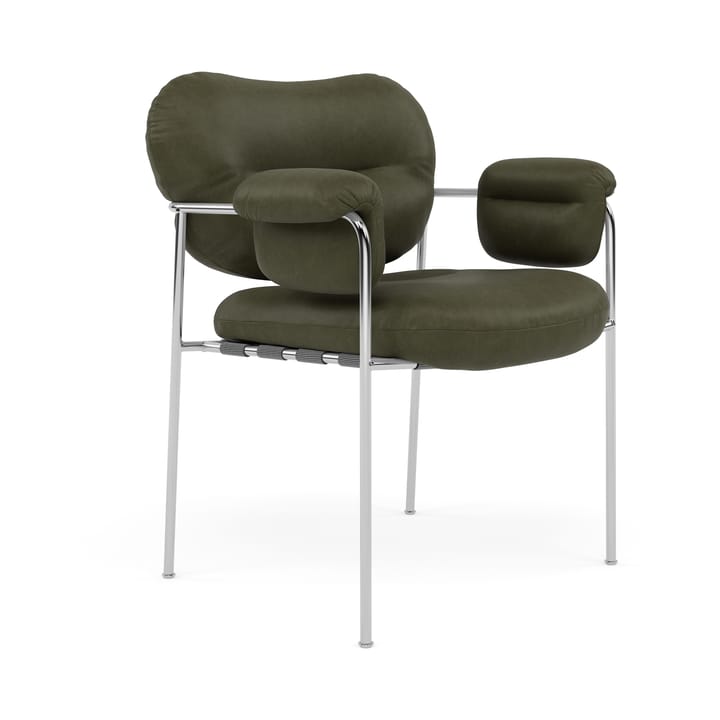 Bollo stol - Vintage Olive-polert rustfritt stål - Fogia
