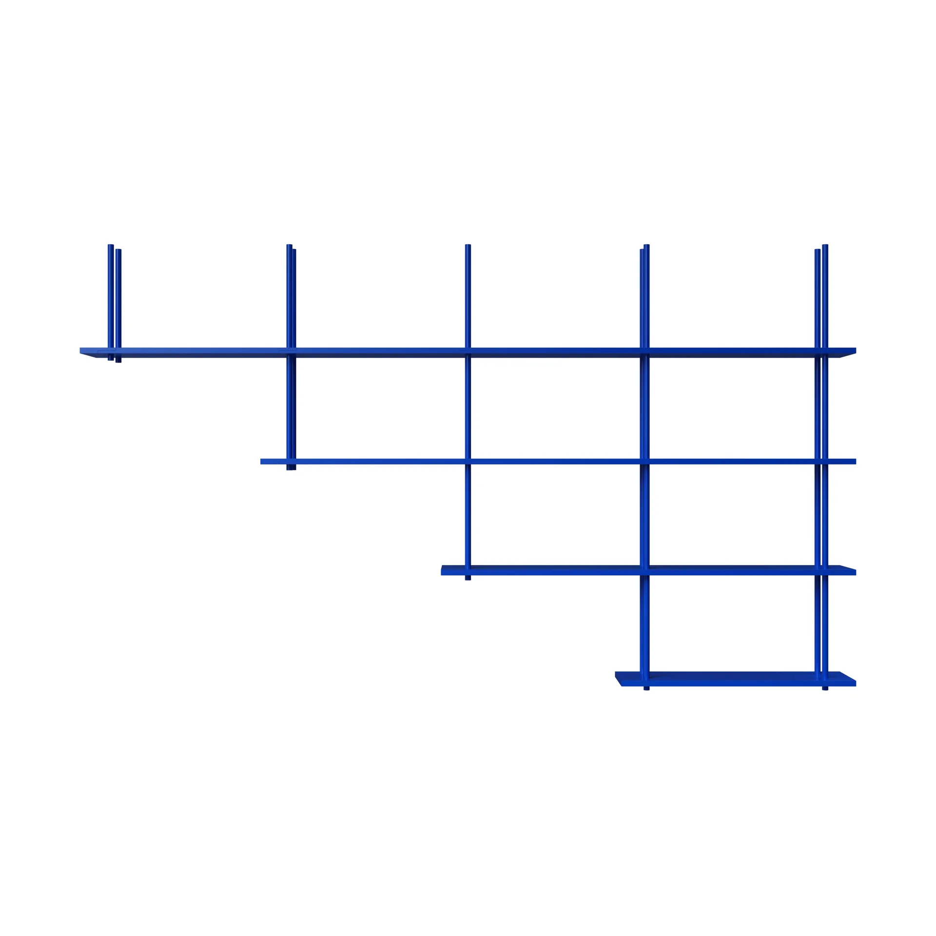 Bond hylle gulv/tak FC4041, Blå lakkert bjørk Fogia