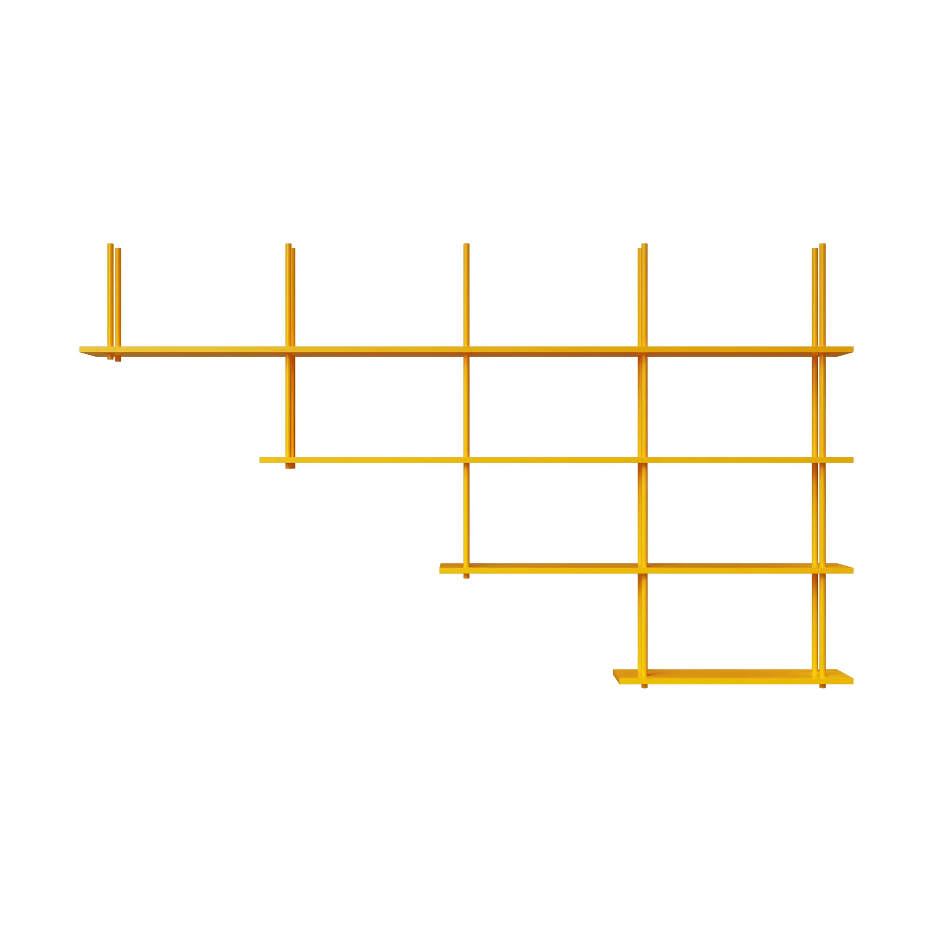 Bond hylle gulv/tak FC4041, Gul lakkert bjørk Fogia