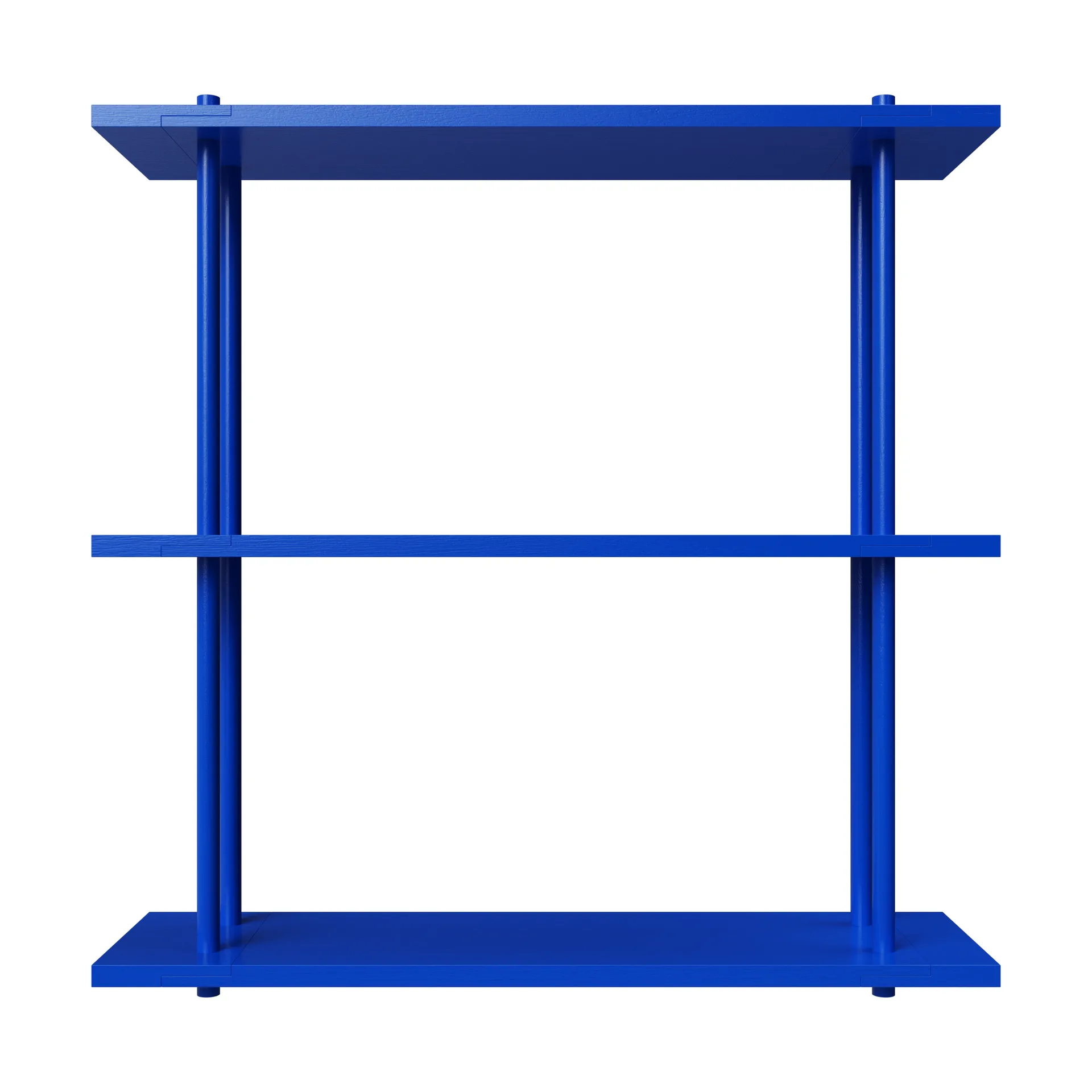 Bond hylle vegg W103, Blå lakkert bjørk Fogia