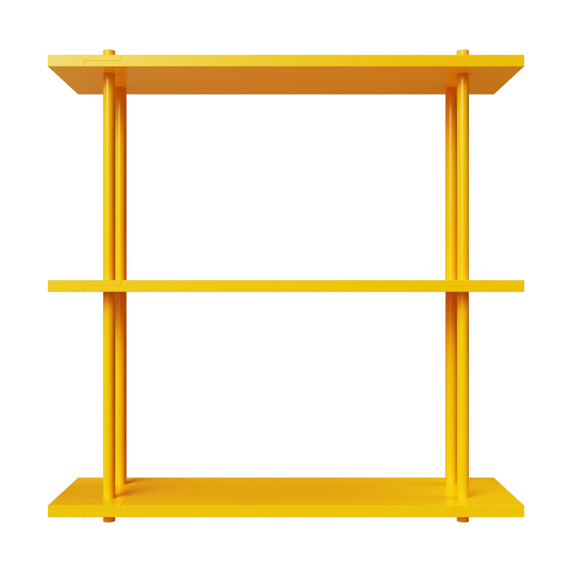 Bond hylle vegg W103, Gul lakkert bjørk Fogia