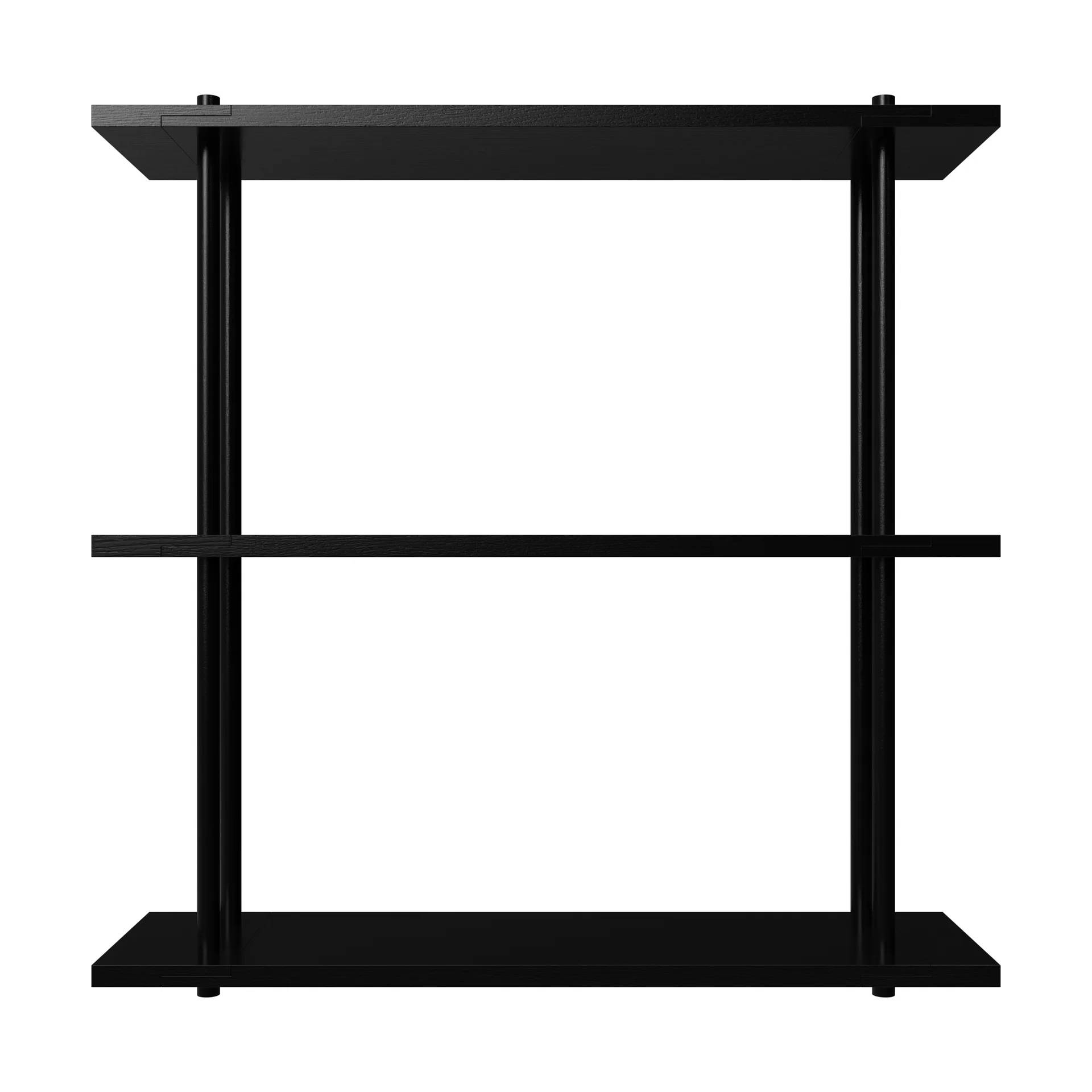 Bond hylle vegg W103, Svart lakkert bjørk Fogia