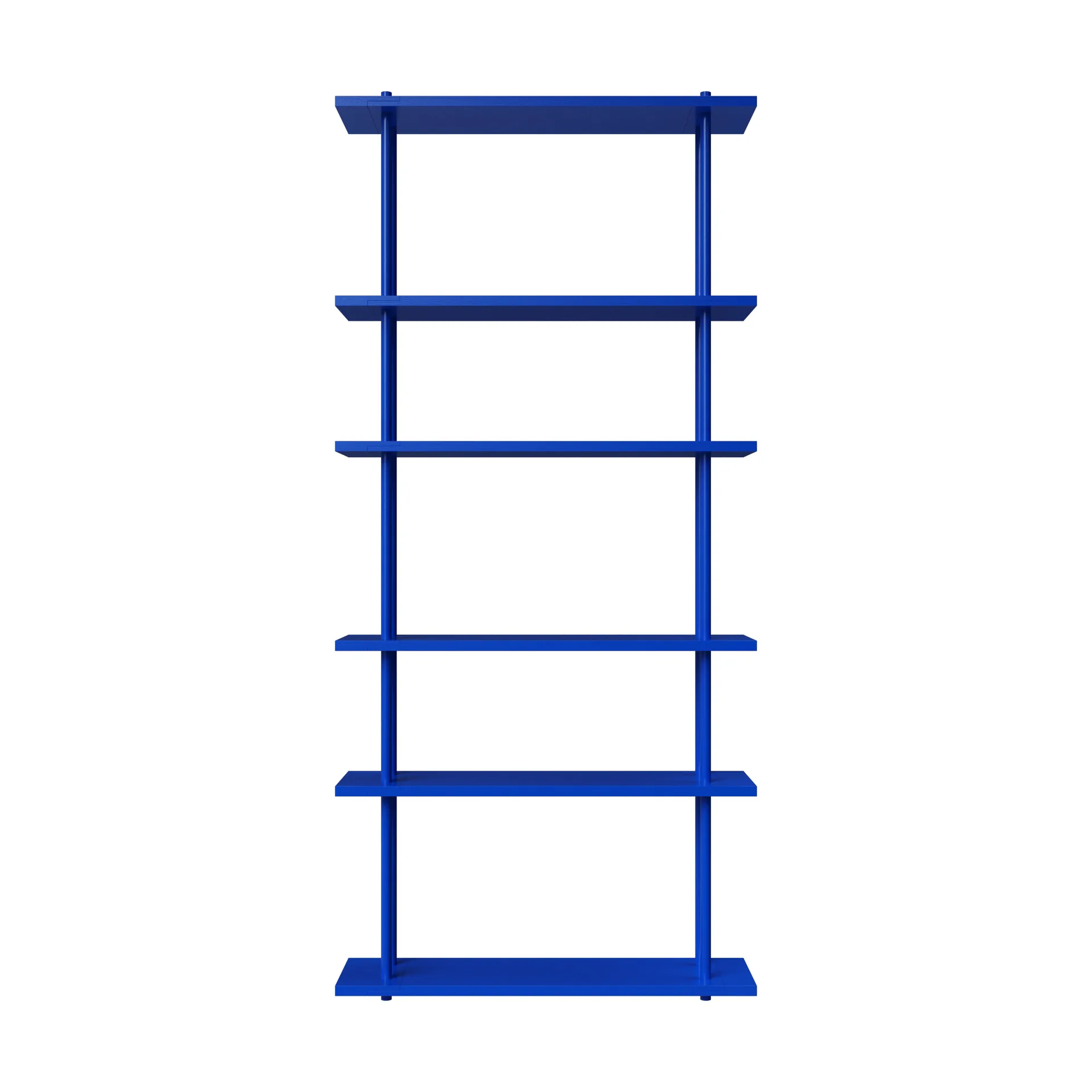 Bond hylle vegg W106, Blå lakkert bjørk Fogia