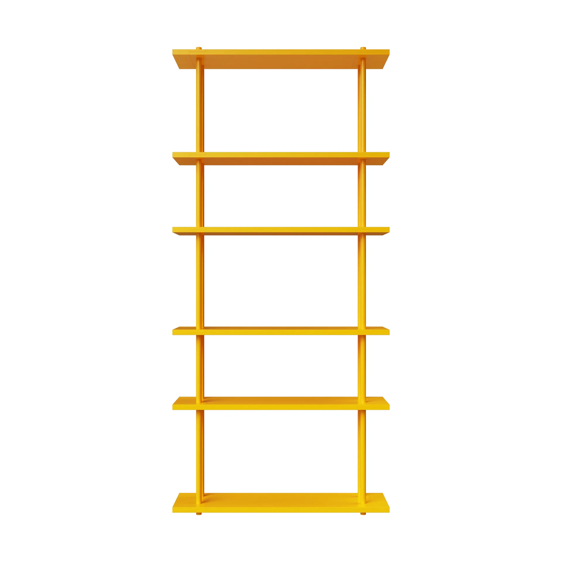 Bond hylle vegg W106, Gul lakkert bjørk Fogia