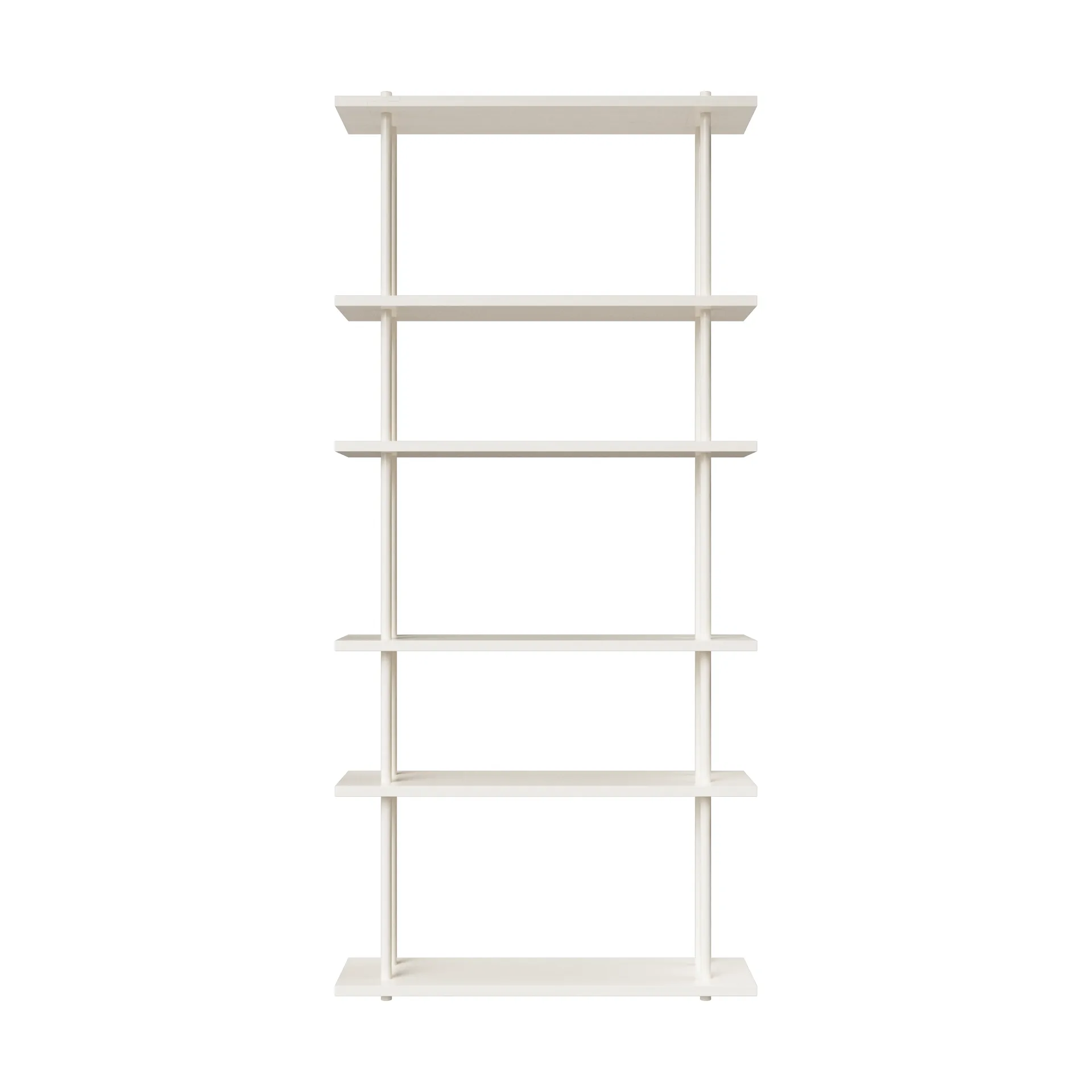 Bond hylle vegg W106, Hvit lakkert bjørk Fogia