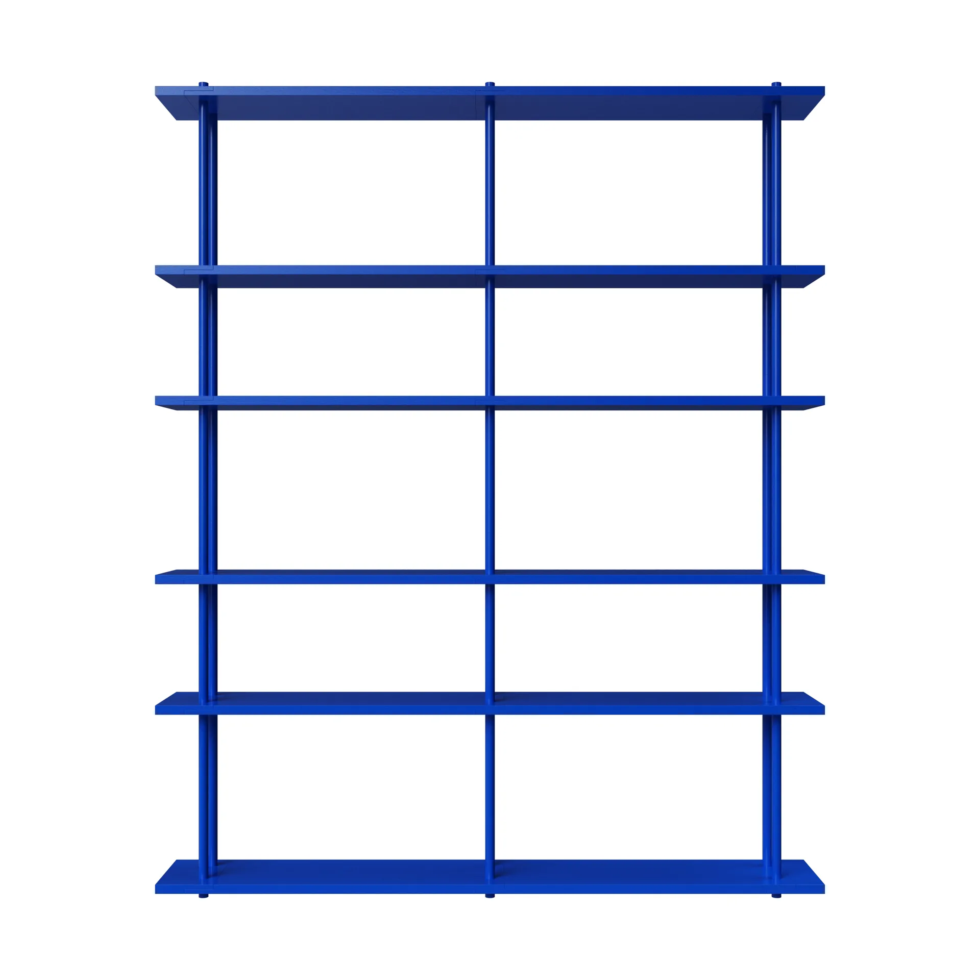 Bond hylle vegg W206, Blå lakkert bjørk Fogia