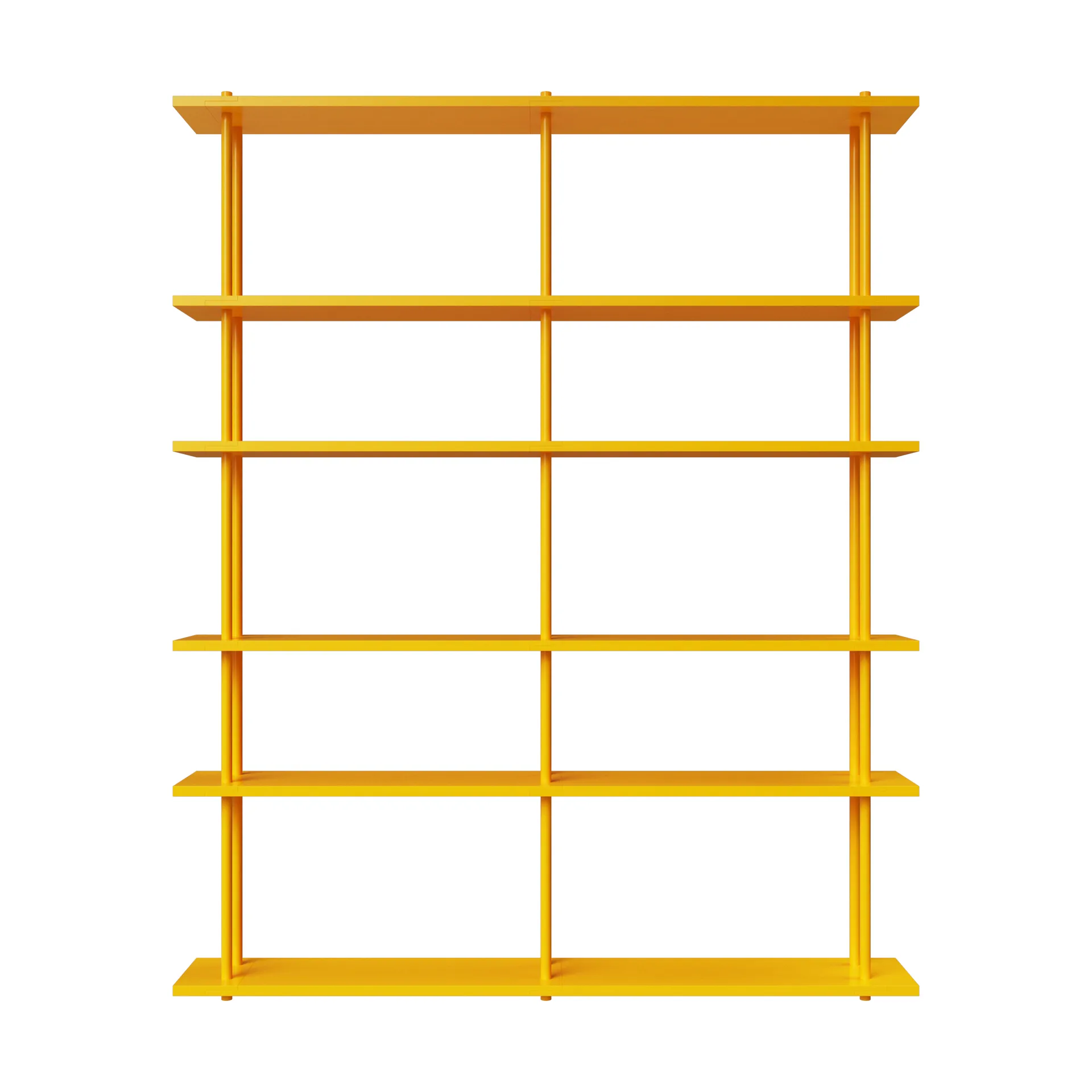 Bond hylle vegg W206, Gul lakkert bjørk Fogia