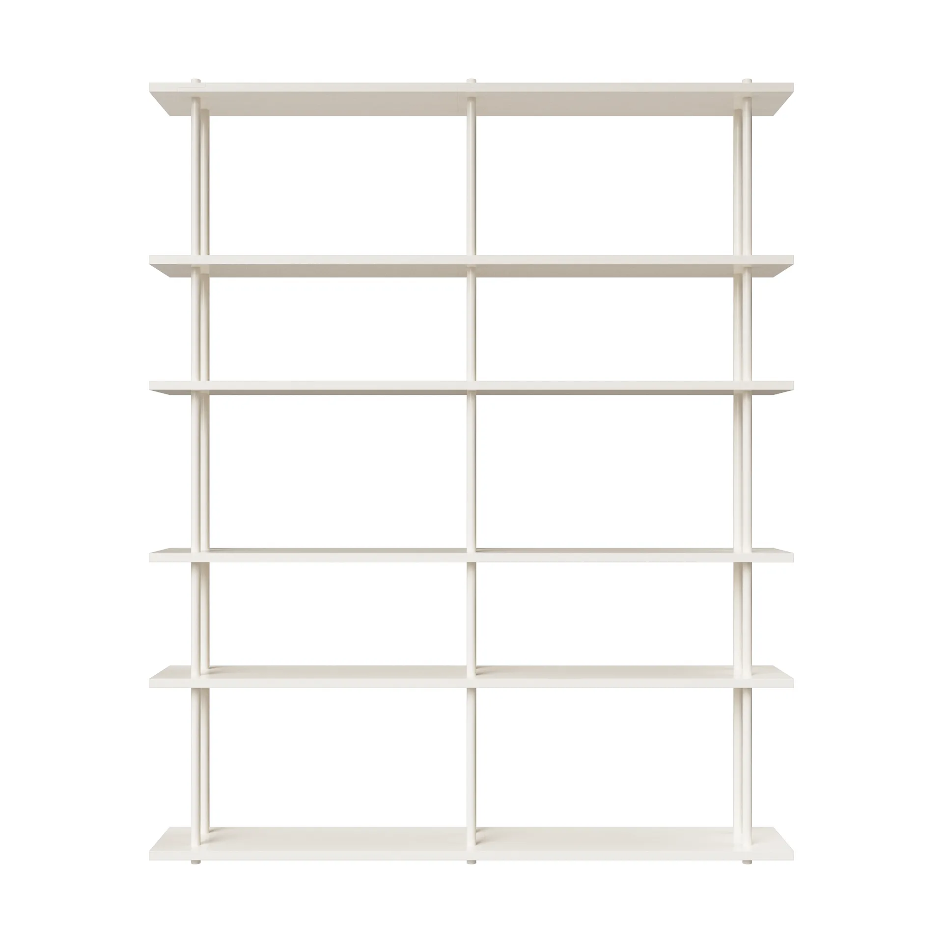 Bond hylle vegg W206, Hvit lakkert bjørk Fogia