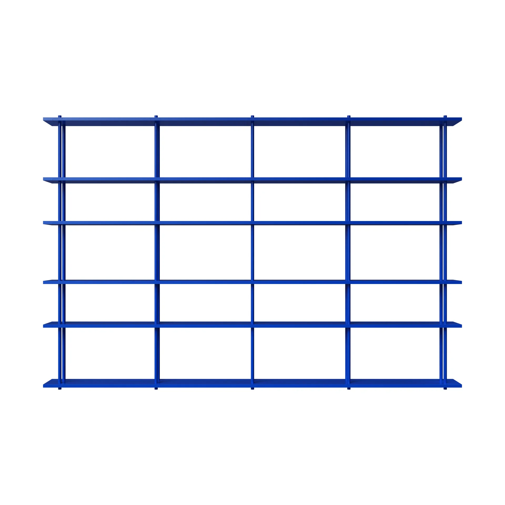 Bond hylle vegg W406, Blå lakkert bjørk Fogia