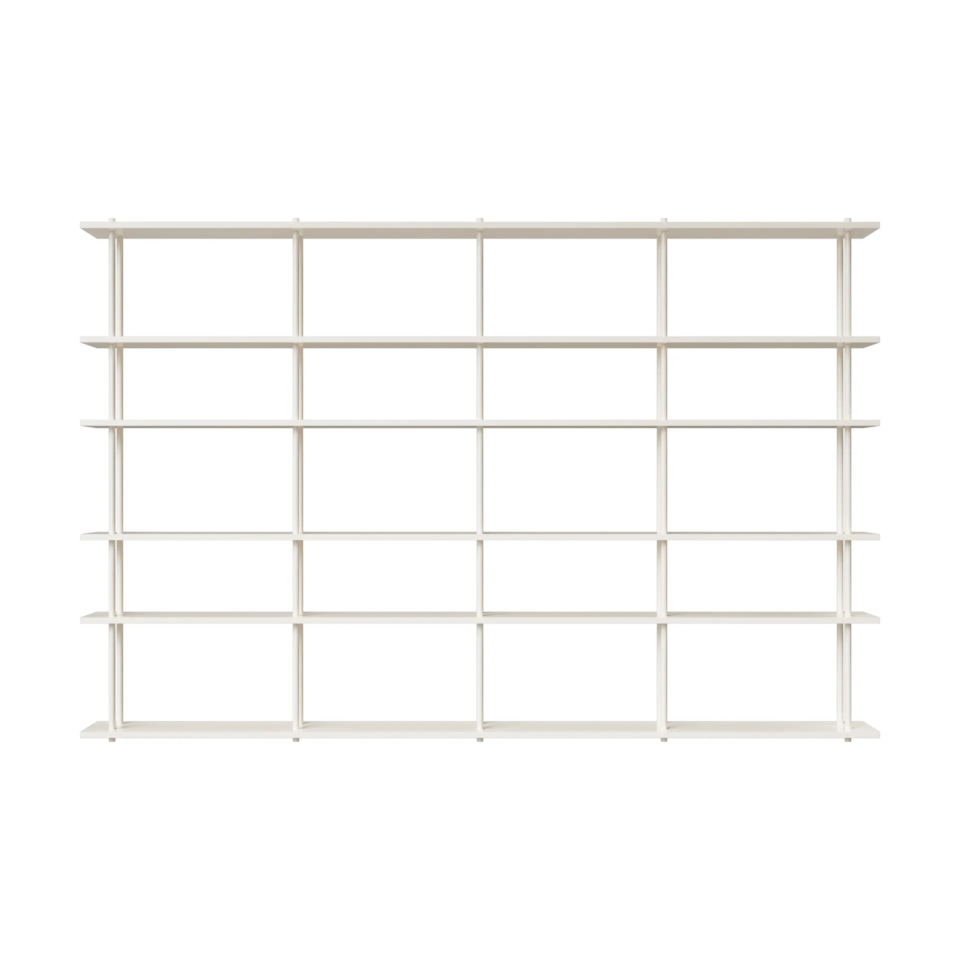 Bond hylle vegg W406, Hvit lakkert bjørk Fogia