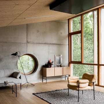 Boss sideboard - eik lystre 3 dører metall understell - Fogia