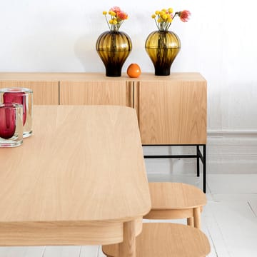 Boss sideboard - Eik svartbeis-4 dører-kalkstein - Fogia