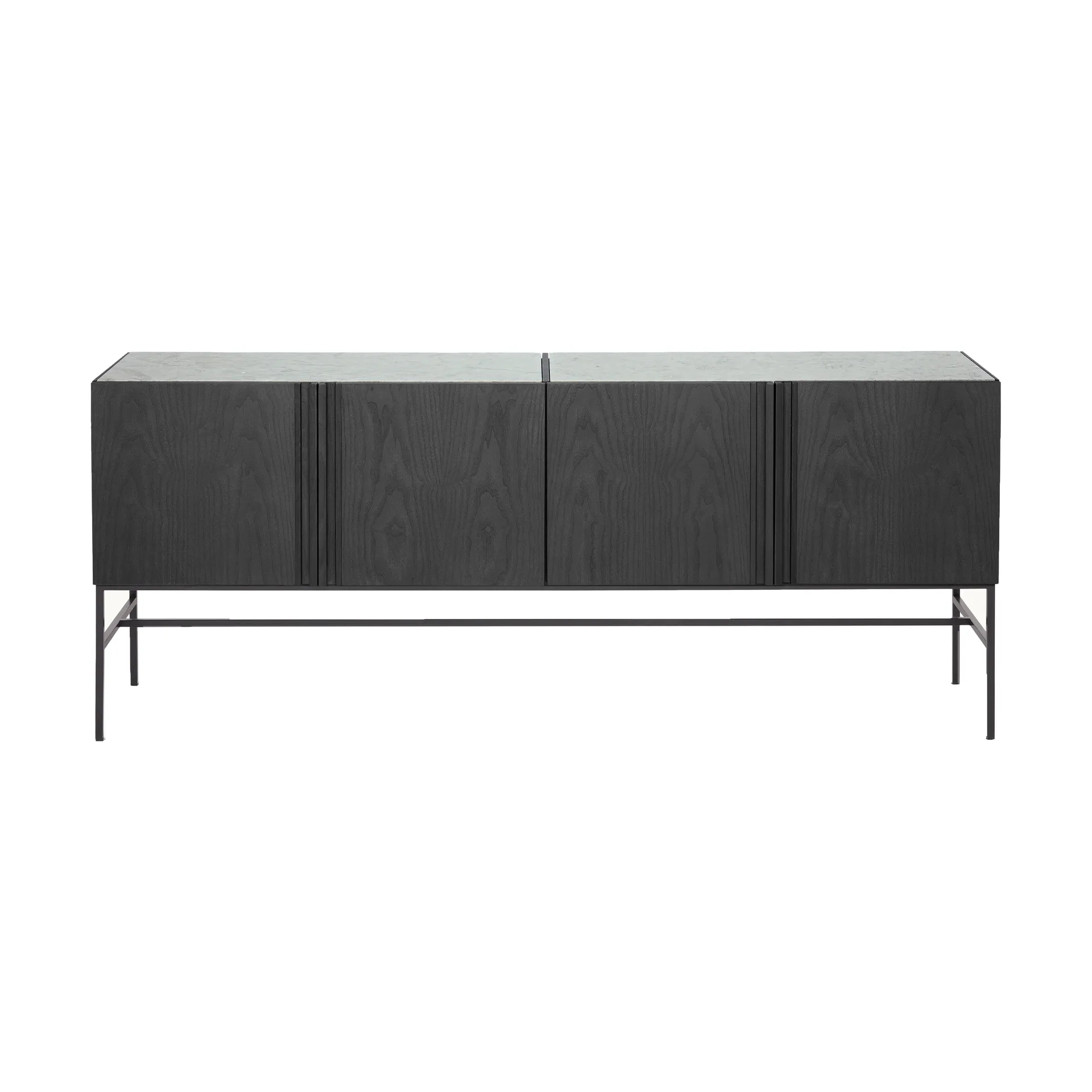 Boss sideboard, Eik svartbeis-4 dører-kalkstein Fogia