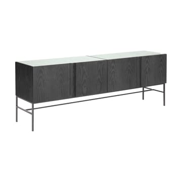 Boss sideboard - Eik svartbeis-4 dører-kalkstein - Fogia