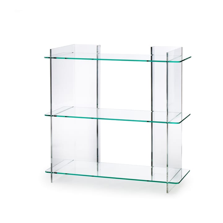Combiplex hylle - klar, 3 hyller, stativ i plexiglass - Fogia