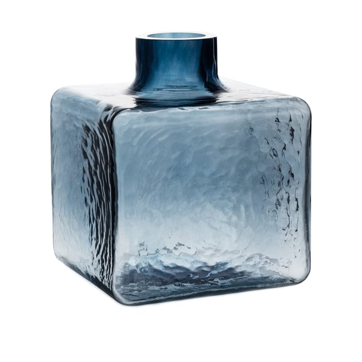 Cube vase - Blue, 23x20x20 cm - Fogia
